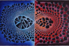Connexions couple à l'infinie      50/77cm