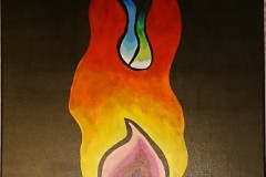 P.B Flamme du chakra       40/40cm